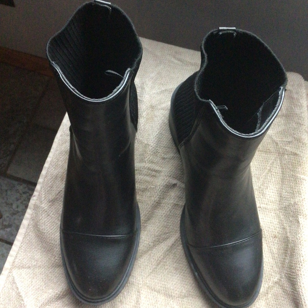 Black ankle boots